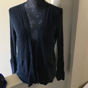 Apostrophe black cardigan sweater-XL