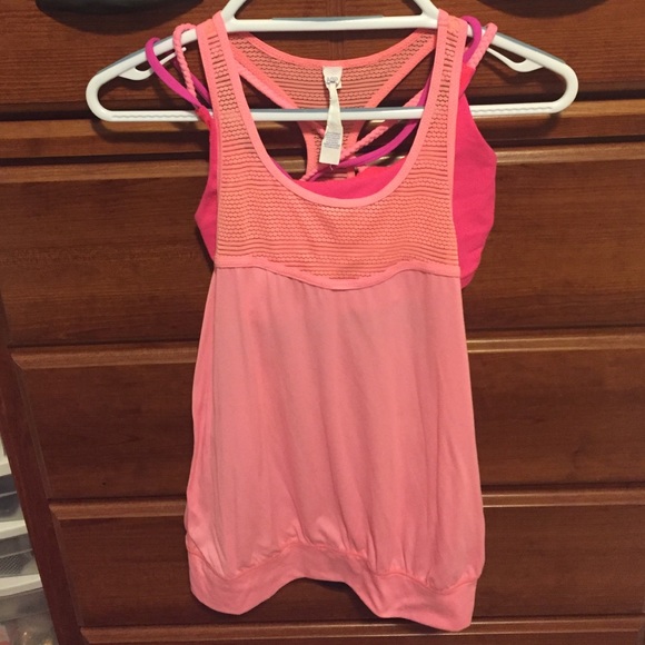 American Eagle tank top with strapping sports bra