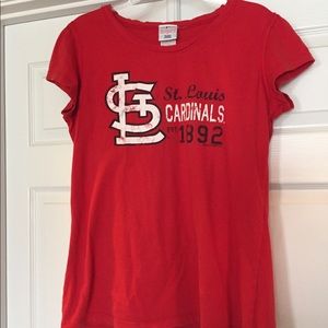 STL Cardinals Women's LG-XL T-Shirt Red