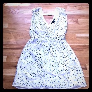 French Connection white beaded dress, size 6
