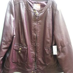 Avenue Faux Leather Jacket