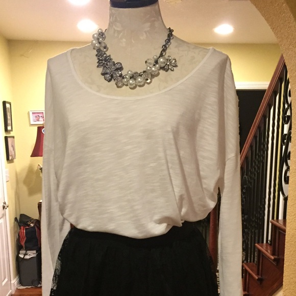 Lacy white blouse