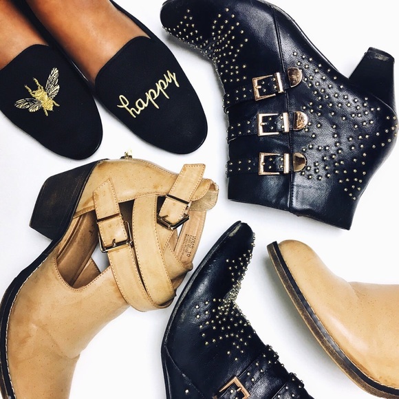 Forever 21 Shoes - ISO LOOKING FOR my black studded ankle boots