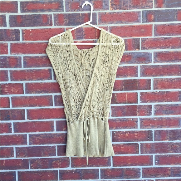 Arden B Sleeveless Hooded Sweater Size L