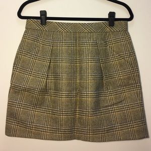J. Crew "Origami" Houndstooth Miniskirt, Size 8