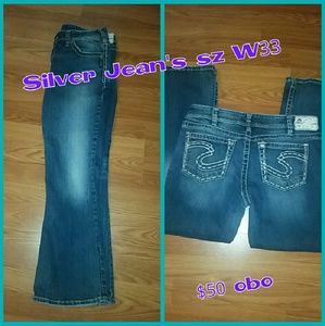 Silver Jean like new !