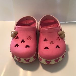 Toddler girls Disney Pink Crocks