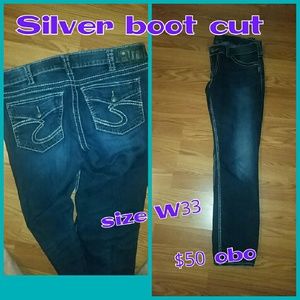 Silver Jean's like new