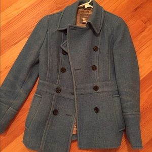 Jcrew peacoat stadium cloth