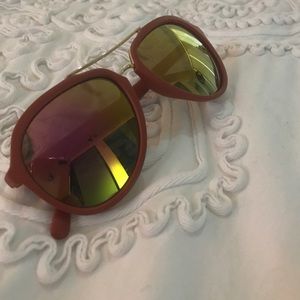 Matte pink sunglasses