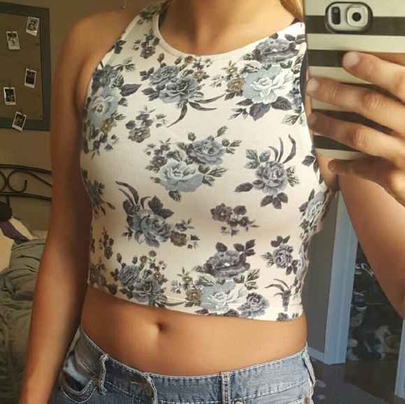 Floral crop top