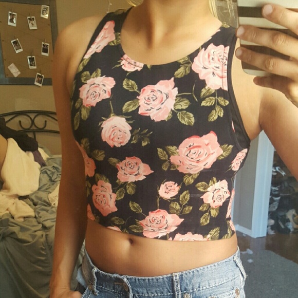 Floral crop top