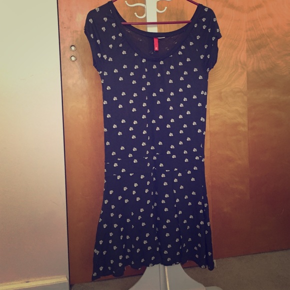 Swing dress charcoal with arrow pattern