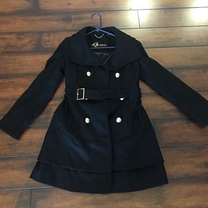Black guess peacoat