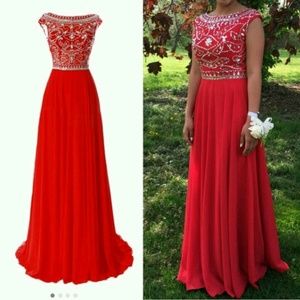 Red prom dress