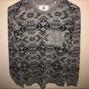 Tribal print sweater shirt