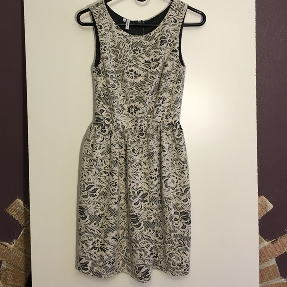 Studio Y Black and White Pattern Dress.