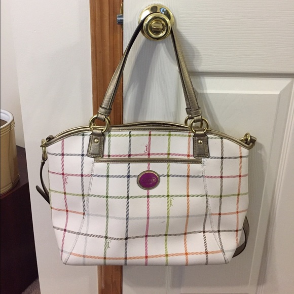 Coach Peyton Tattersall Pocket Tote