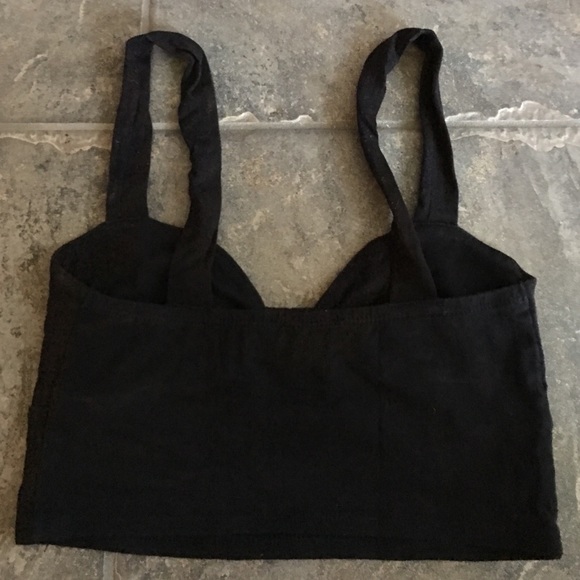 Black Crop Top - Picture 2 of 2