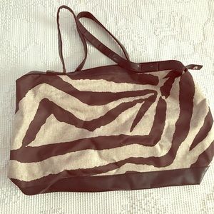 Zebra Print Overnight bag