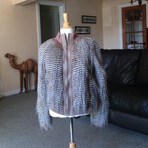 Faux fur jacket