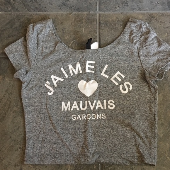 Grey Crop Top - Picture 1 of 1