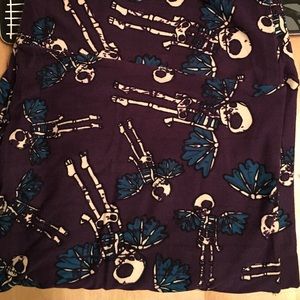 Lularoe Purple winged skeleton leggings