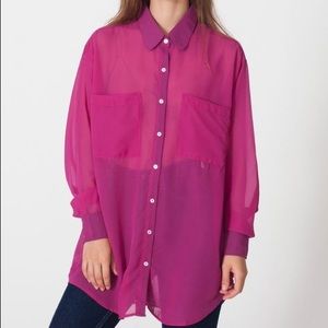 Chiffon Oversized American Apparel shirt