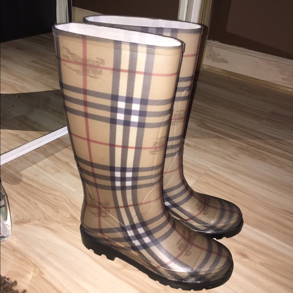 100% authentic Burberry rain boots.