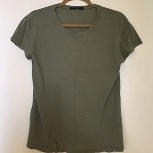 Brandy Melville olive green t shirt