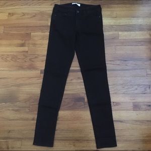 black Abercrombie and fitch jeggings