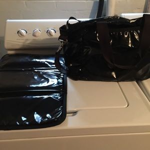 Black Le Sport Sac diaper bag