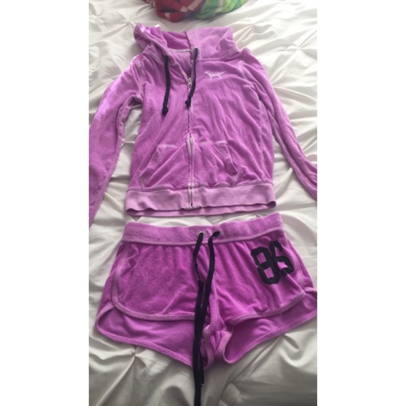 VS Pink jacket and shorts. - Picture 1 of 1