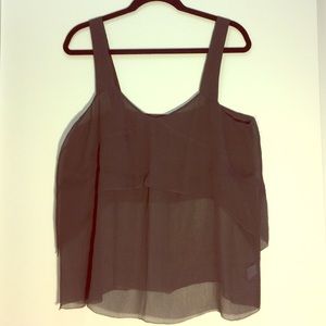 REDUCED: Madewell Tiered Silk Tank Top, Size M