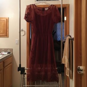 Maroon dress