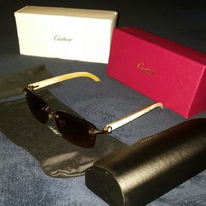 CARTIER WHITE AND GOLD BUFFS