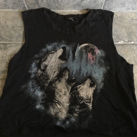 Black Crop Muscle Tee - Picture 1 of 1