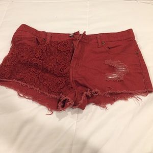Red shorts