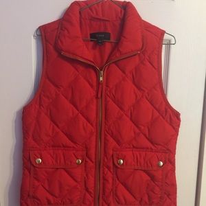 J. Crew down quilted vest
