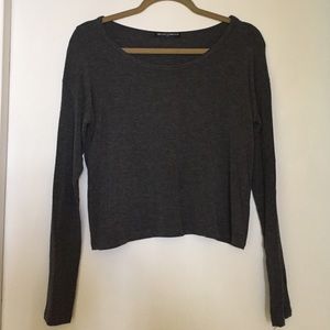 Brandy Melville gray long sleeve t shirt