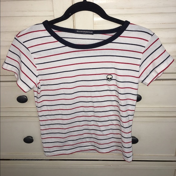 Brandy Melville Alien Striped Top