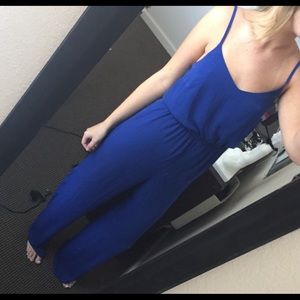 Blue jumpsuit