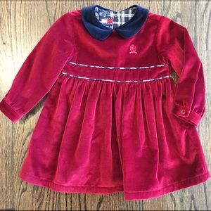 Tommy Hilfiger toddler holiday dress velvet