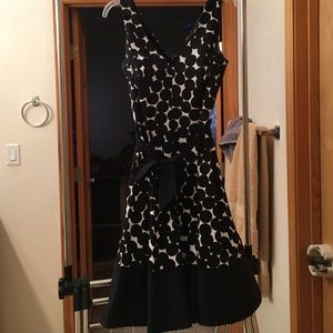 Black dotted dress