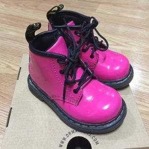 Toodler Girl Hot Pink Dr Martens