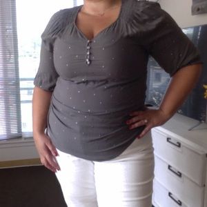 Studded grey tunic