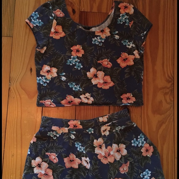 Top and skirt