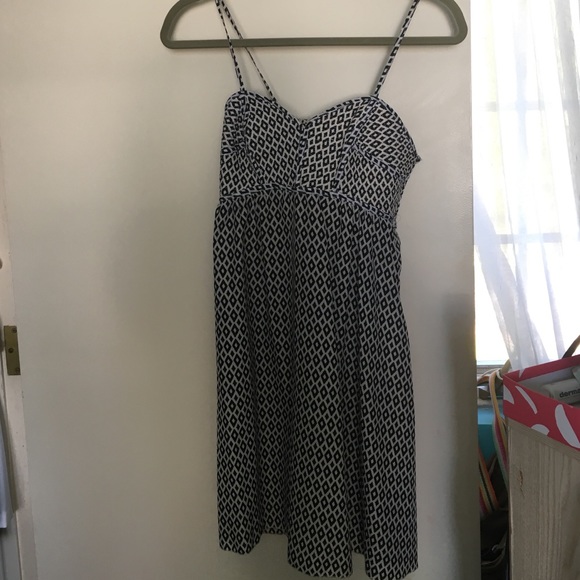 Bar III Black and white printed dress