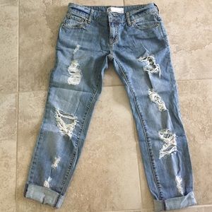 RSQ jeans, Brooklyn slouch, destroyed