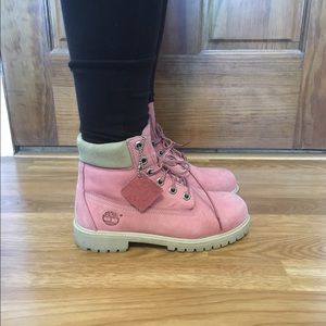 TIMBERLAND bubble gum pink boots